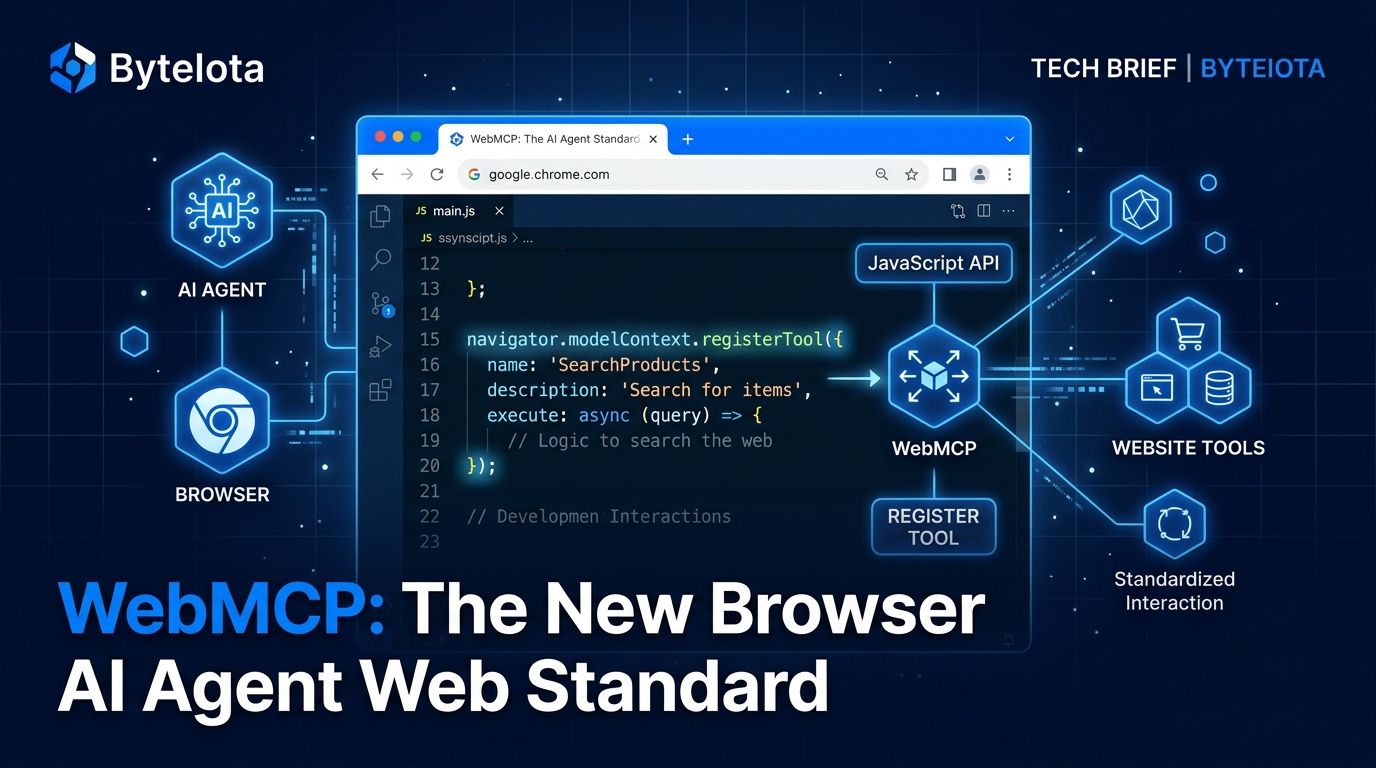 WebMCP: Chrome’s New Standard Lets AI Agents Use Your Website ...